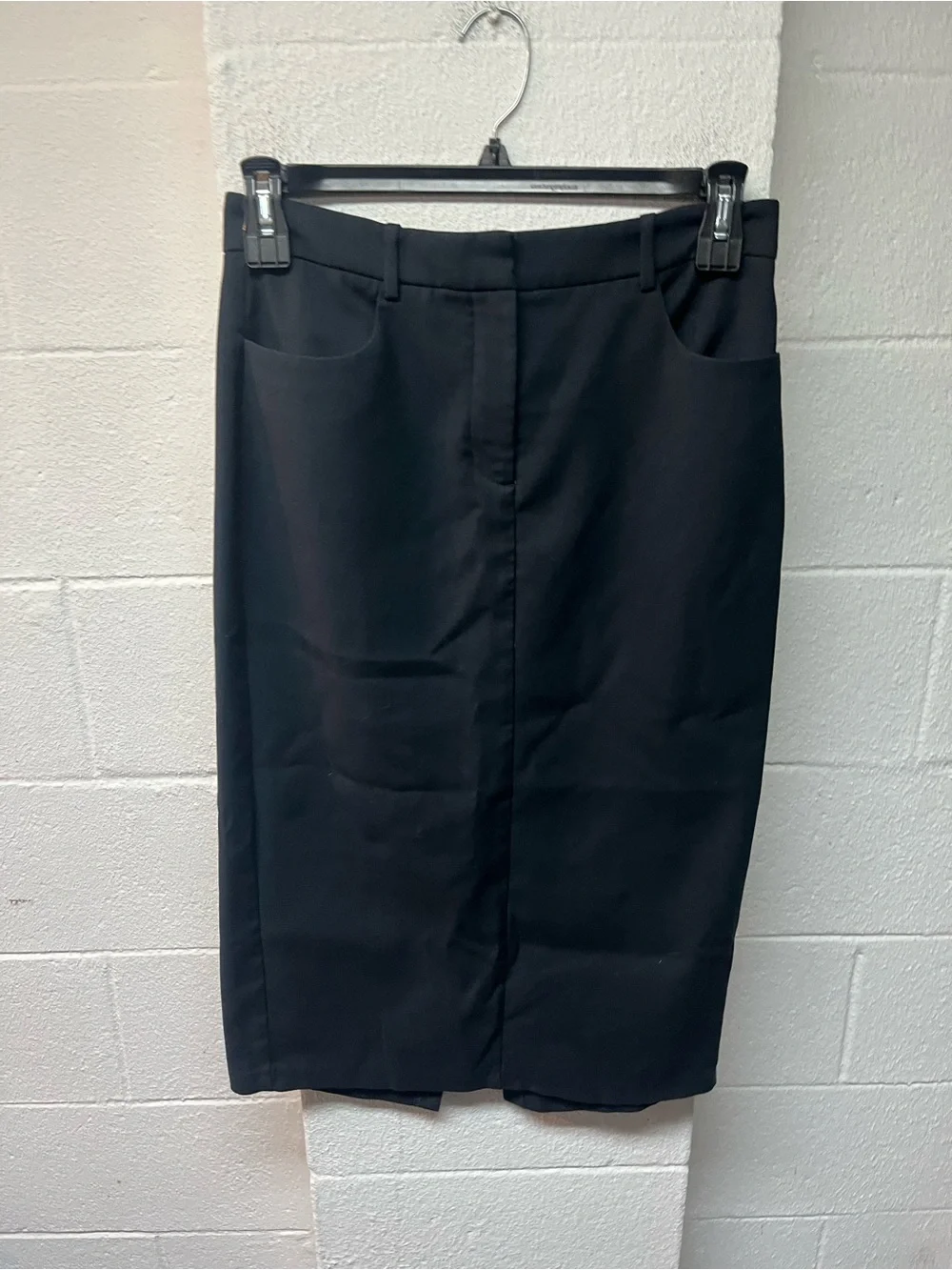 Abercrombie & Fitch Black Pencil Skirt with Front Pockets